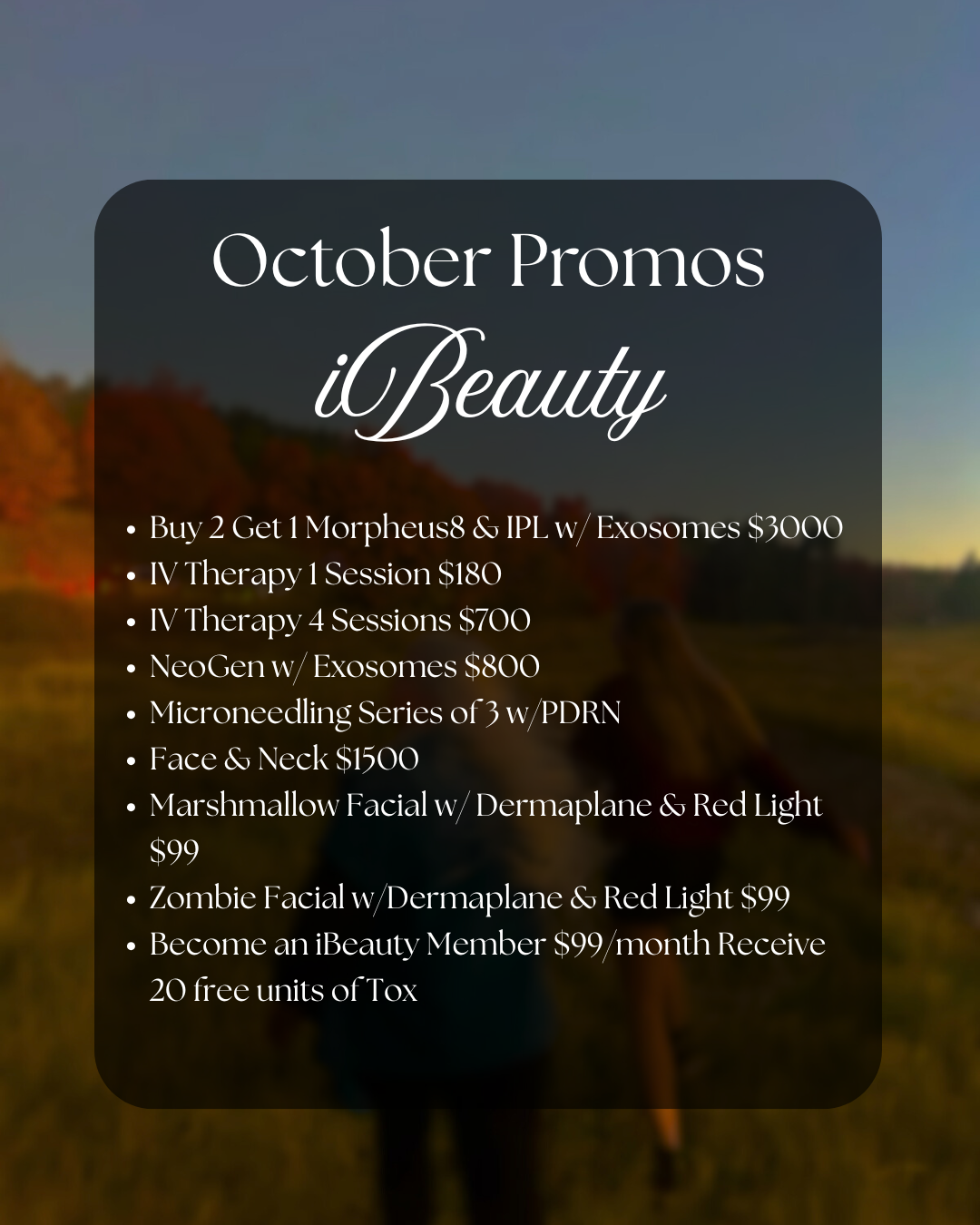 October Promos iBeauty