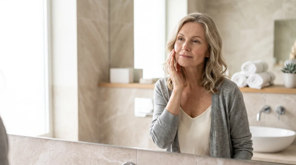 menopause skin agin estrogen hrt